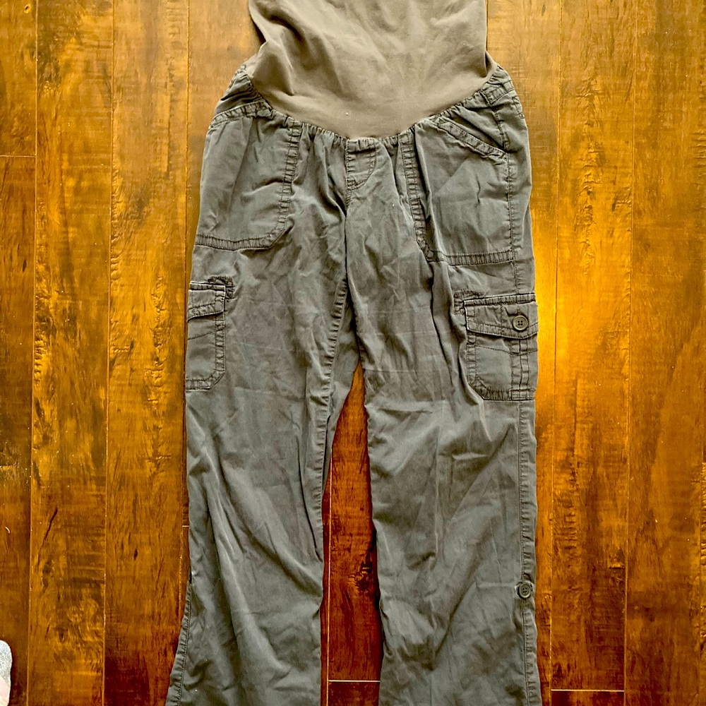 Motherhood maternity cargo pants